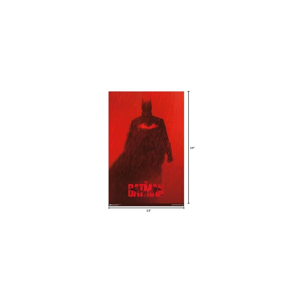 DC Comics Movie The Batman - Batman Teaser One Sheet Wall Poster, 19L" x 13W", Premium Unframed Version