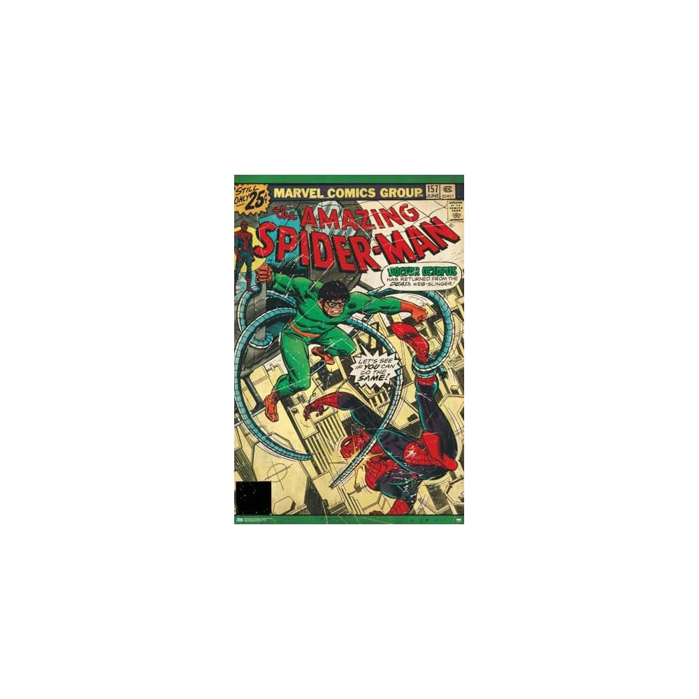 Marvel Comics Spider-Man - Amazing Spider-Man #157 Wall Poster, 19L" x 13W", Premium Unframed Version