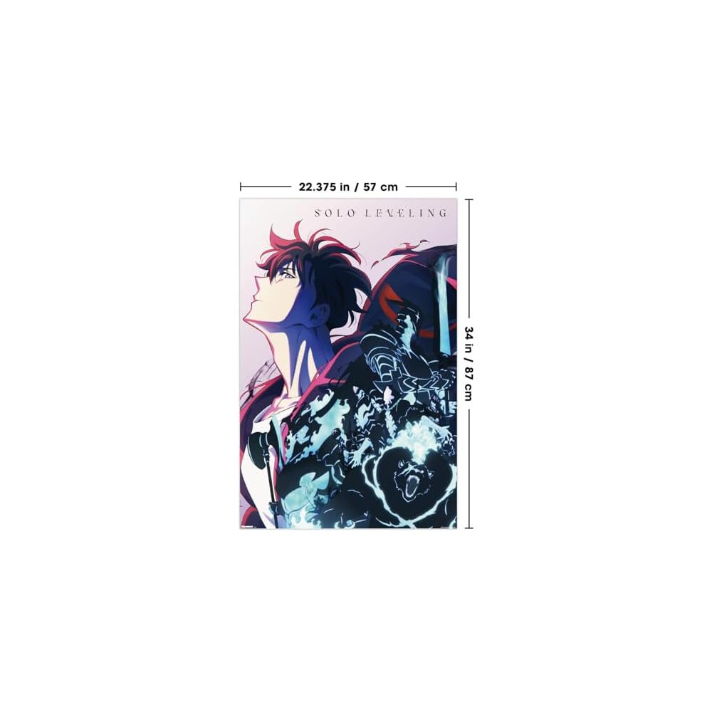 Solo Leveling: Season 2 - Teaser Key Art Wall Poster, 34L" x 22.4W", Unframed Version