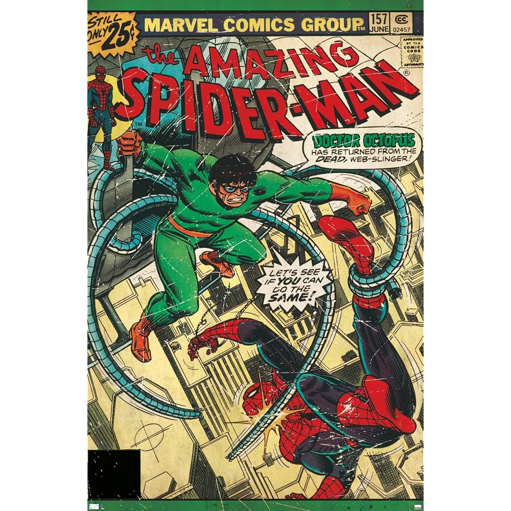 Marvel Comics Spider-Man - Amazing Spider-Man #157 Wall Poster, 19L" x 13W", Premium Unframed Version